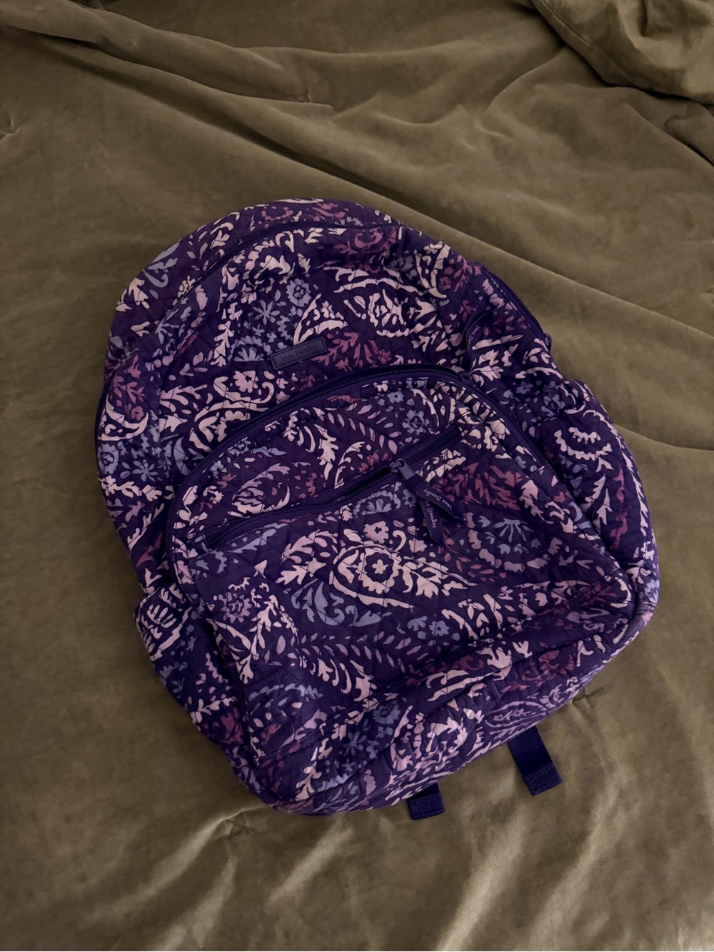 Vera Bradley Purple Floral Paisley Backpack